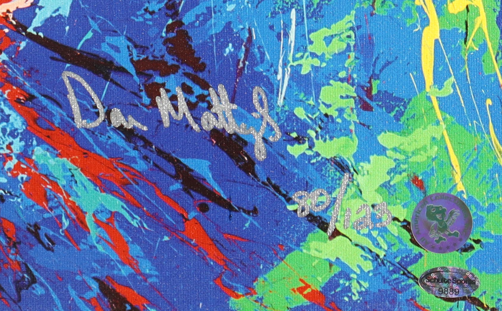 Don Mattingly Signed Yankees 26x32 Custom Framed Original Art Print (Schulte) at PristineAuction.com Don Mattingly Signed Yankees 26x32 Custom Framed Original Art Print (Schulte) at PristineAuction.com