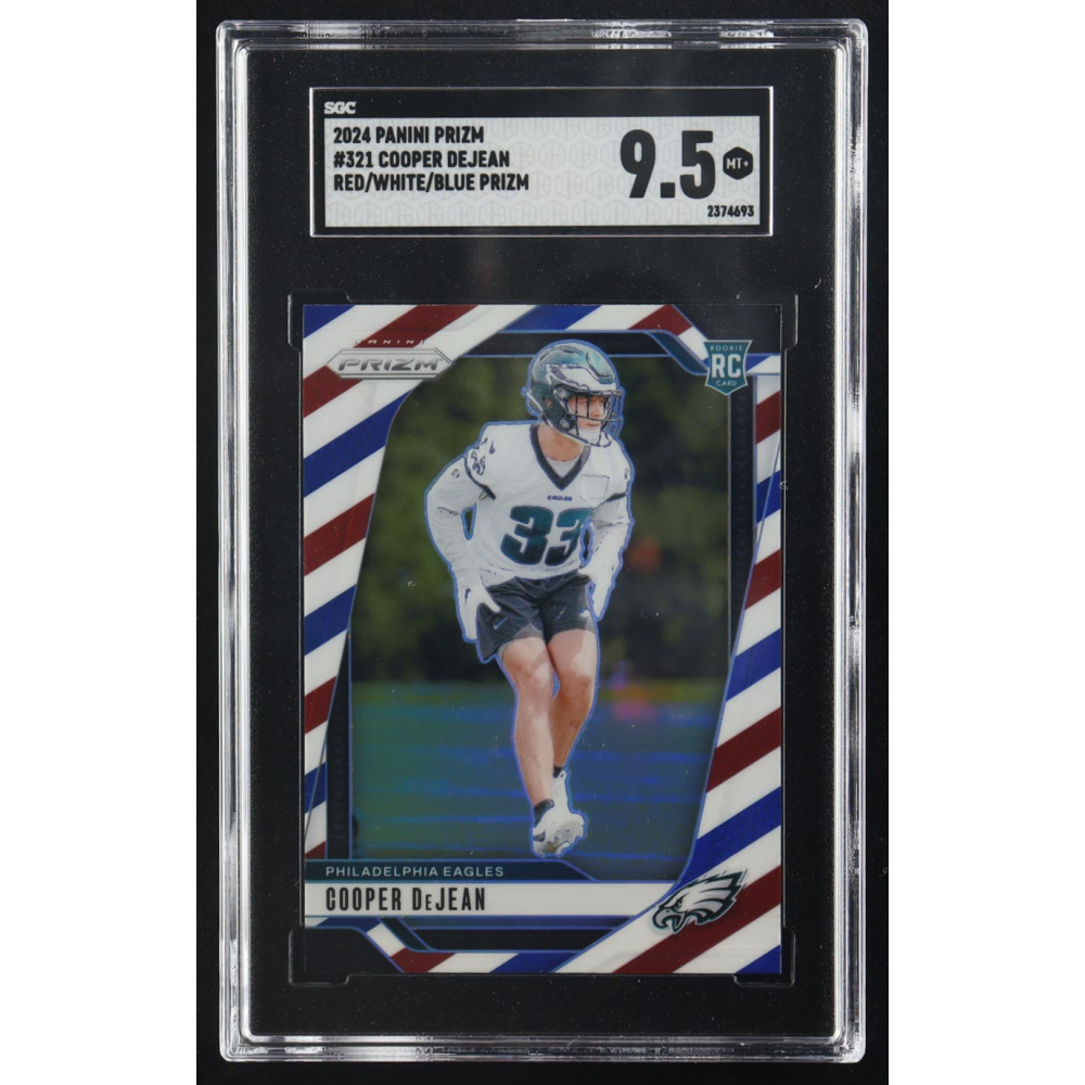 Cooper DeJean 2024 Panini Red White Blue Prizm #321 RC (SGC 9.5) at PristineAuction.com