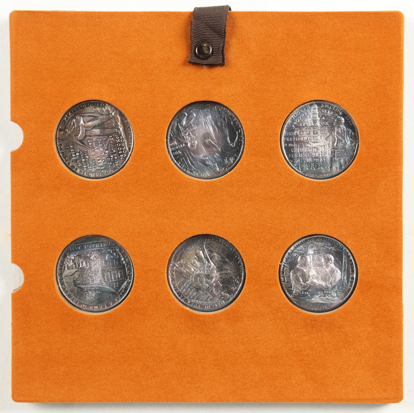 The Joseph Smith Memorial Collection Set Medallions with (6) 1 Troy Ounce .999 Silver Bullion Rounds at PristineAuction.com The Joseph Smith Memorial Collection Set Medallions with (6) 1 Troy Ounce .999 Silver Bullion Rounds at PristineAuction.com