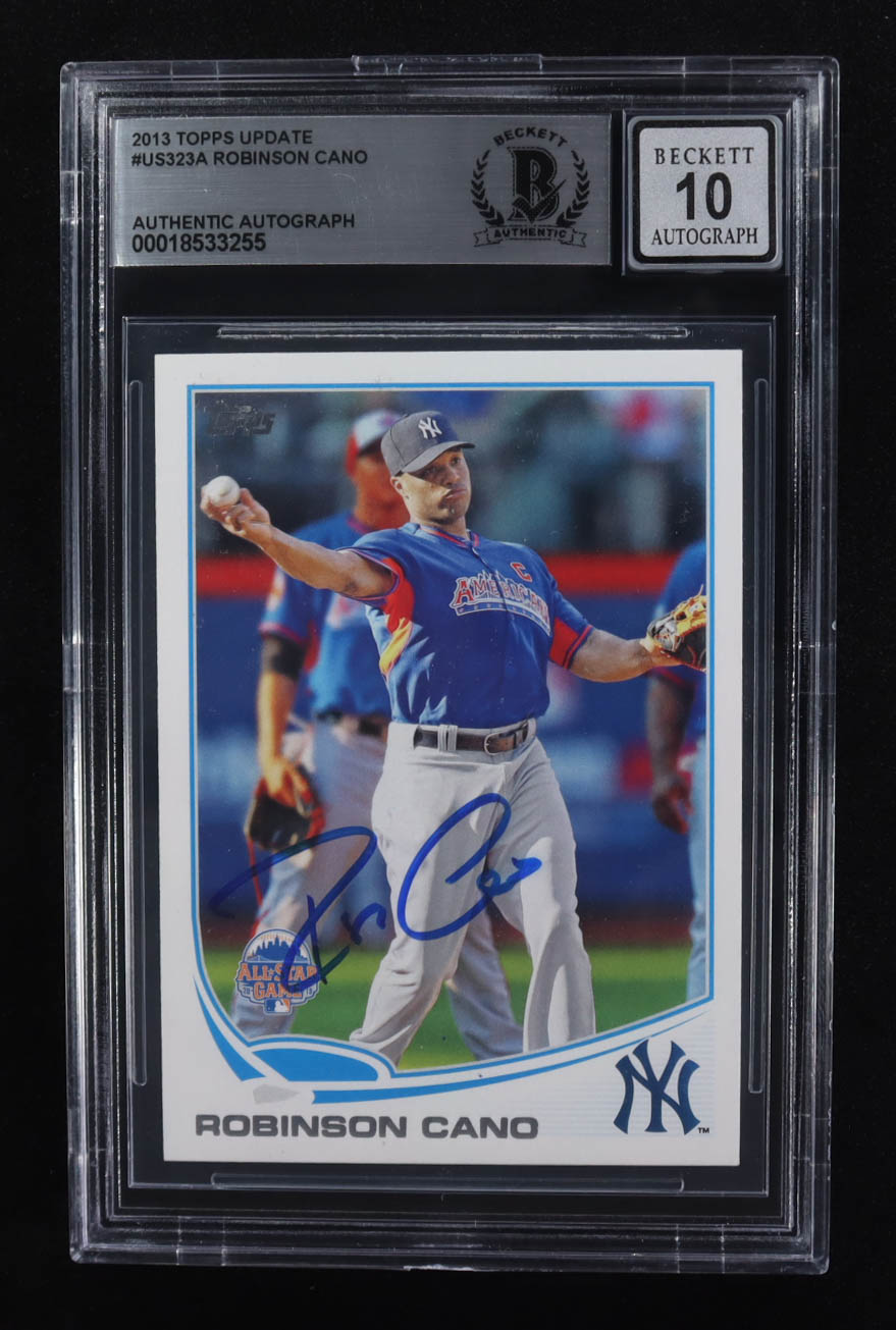 Robinson Cano Signed 2013 Topps Update #US323A (Beckett | Auto Grade BGS 10) at PristineAuction.com Robinson Cano Signed 2013 Topps Update #US323A (Beckett | Auto Grade BGS 10) at PristineAuction.com
