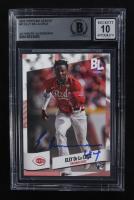 Elly De La Cruz Signed 2024 Topps Big League #51 RC (Beckett | Auto Grade BGS 10) at PristineAuction.com