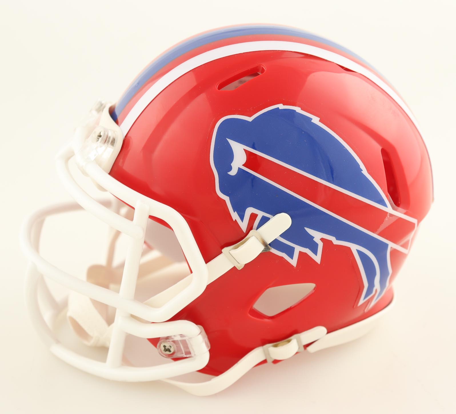 Thurman Thomas Signed Bills Throwback Alternate Speed Mini Helmet (JSA) at PristineAuction.com Thurman Thomas Signed Bills Throwback Alternate Speed Mini Helmet (JSA) at PristineAuction.com