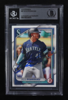 Julio Rodriguez Signed 2024 Bowman #90 (Beckett | Auto Grade BGS Authentic) at PristineAuction.com