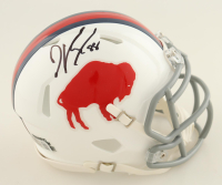 Dawson Knox Signed Bills Speed Mini Helmet (Beckett) at PristineAuction.com