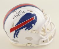 Curtis Samuel Signed Bills Speed Mini Helmet (Beckett) at PristineAuction.com