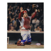 Johnny Bench Signed Reds 8x10 Photo Inscribed "76 WS MVP" (PSA) at PristineAuction.com