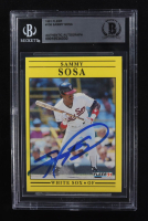 Sammy Sosa Signed 1991 Fleer #136 (Beckett | Auto Grade BGS Authentic) at PristineAuction.com