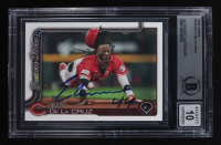 Elly De La Cruz Signed 2025 Topps #150 (Beckett | Auto Grade BGS 10) at PristineAuction.com