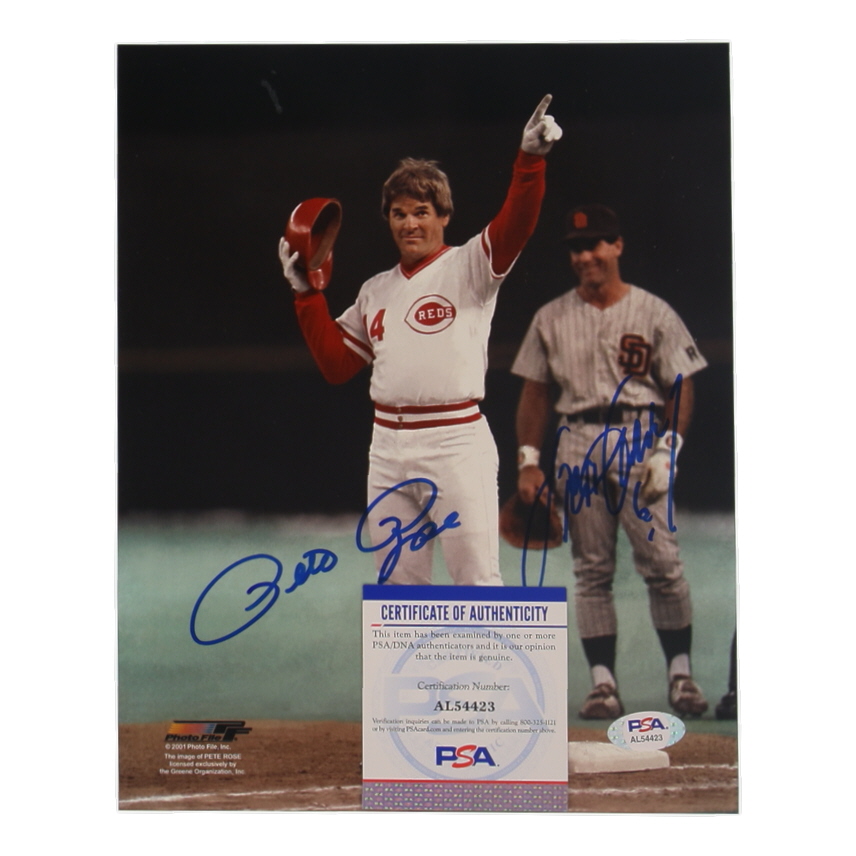 Pete Rose & Steve Garvey Signed 8x10 Photo (PSA) at PristineAuction.com Pete Rose & Steve Garvey Signed 8x10 Photo (PSA) at PristineAuction.com
