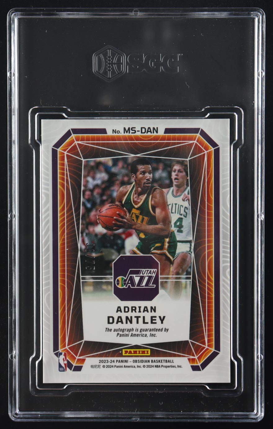 Adrian Dantley 2023-24 Panini Obsidian Magmatic Orange Autographs #MS-DAN #38/75 (SGC 9.5 | Autograph Grade 10) at PristineAuction.com Adrian Dantley 2023-24 Panini Obsidian Magmatic Orange Autographs #MS-DAN #38/75 (SGC 9.5 | Autograph Grade 10) at PristineAuction.com