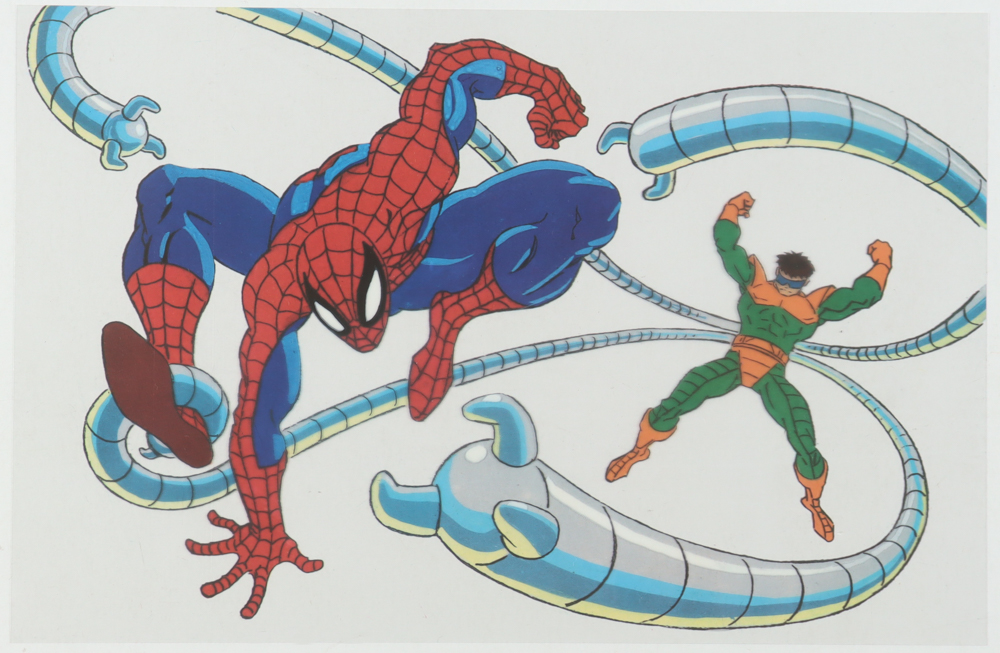 1994 "Spider-Man: The Animated Series" Original Animation Cell at PristineAuction.com 1994 "Spider-Man: The Animated Series" Original Animation Cell at PristineAuction.com