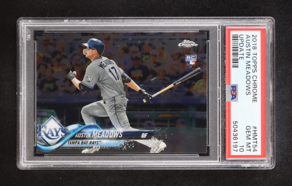 Austin Meadows 2018 Topps Chrome Update #HMT54 RC (PSA 10)