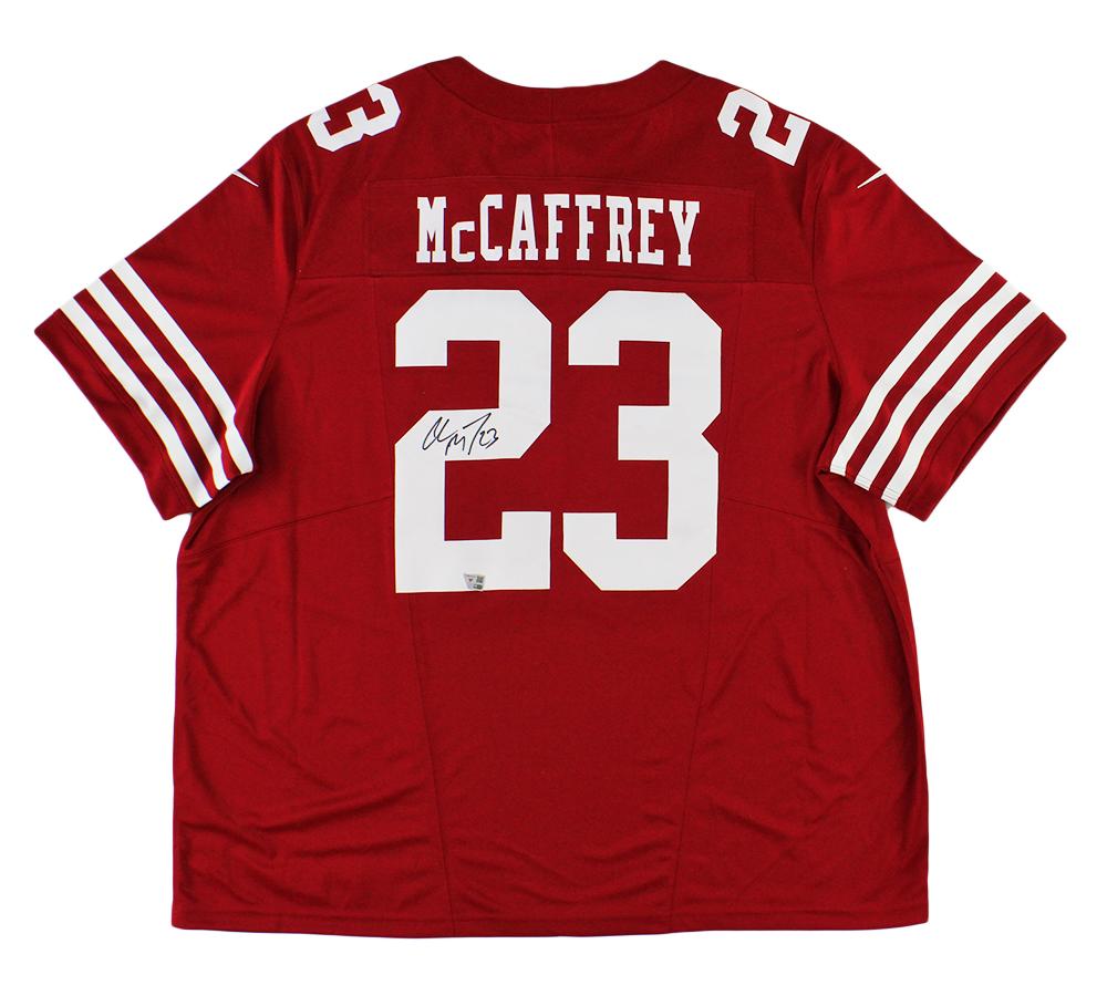 Christian McCaffery Signed 49ers Nike Authentic Jersey (Fanatics) at PristineAuction.com Christian McCaffery Signed 49ers Nike Authentic Jersey (Fanatics) at PristineAuction.com