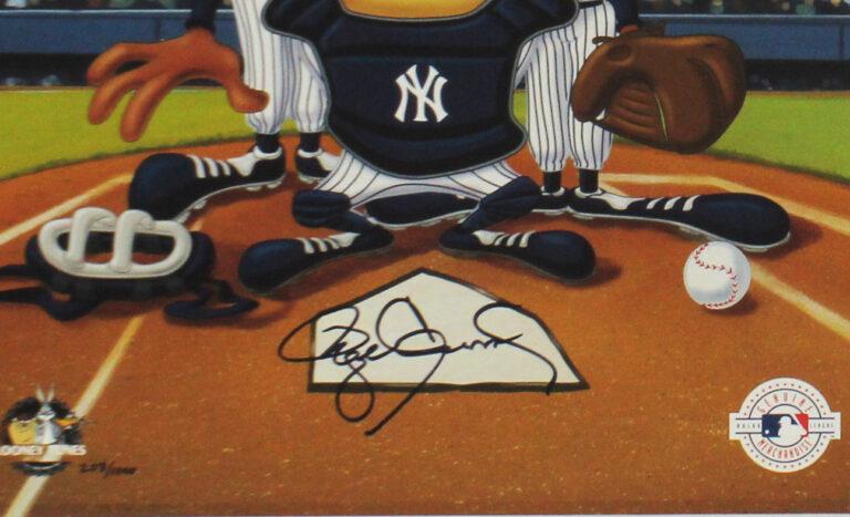 Roger Clemens Signed LE Yankees "Looney Tunes" Custom Framed Photo (JSA) at PristineAuction.com Roger Clemens Signed LE Yankees "Looney Tunes" Custom Framed Photo (JSA) at PristineAuction.com