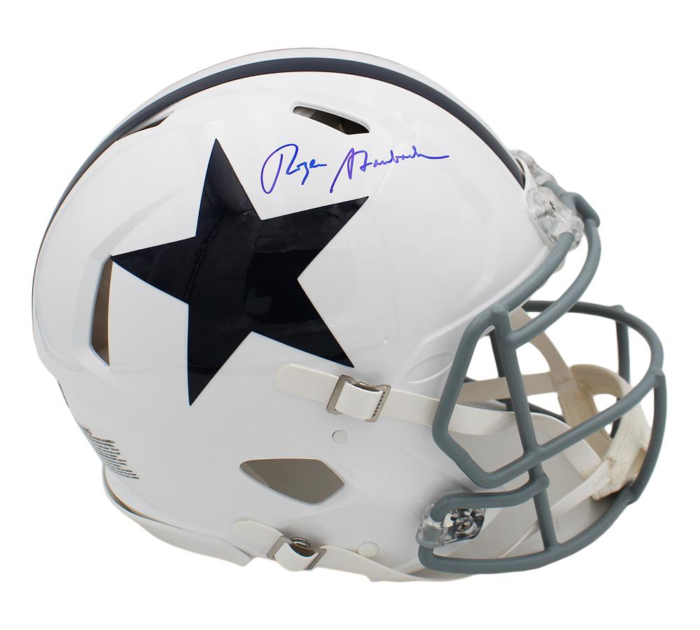 Roger Staubach Signed Cowboys Full-Size Authentic On-Field Throwback Alternate Speed Helmet (Radtke) at PristineAuction.com Roger Staubach Signed Cowboys Full-Size Authentic On-Field Throwback Alternate Speed Helmet (Radtke) at PristineAuction.com