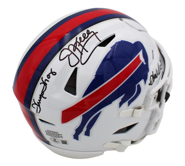 Jim Kelly, Andre Reed & Thurman Thomas Signed Bills Mid-Size SpeedFlex Helmet With Visor (Beckett) at PristineAuction.com Jim Kelly, Andre Reed & Thurman Thomas Signed Bills Mid-Size SpeedFlex Helmet With Visor (Beckett) at PristineAuction.com