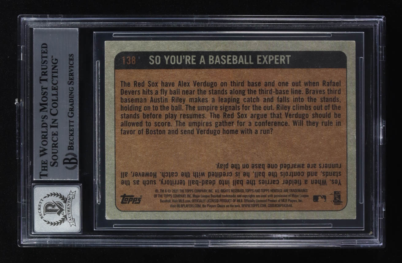 Fernando Tatis Jr. Signed 2021 Topps Heritage IA #138 (Beckett | Auto Grade BGS 10) at PristineAuction.com Fernando Tatis Jr. Signed 2021 Topps Heritage IA #138 (Beckett | Auto Grade BGS 10) at PristineAuction.com