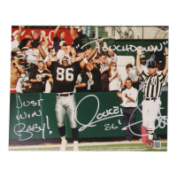 Raghib "Rocket" Ismail Signed Raiders 8x10 Photo Inscribed "Just Win Baby" & "Touchdown" (Beckett) at PristineAuction.com