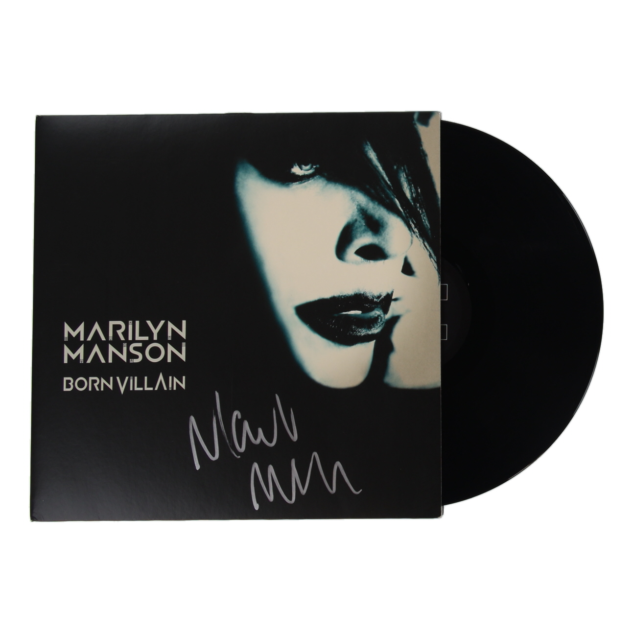 Marilyn Manson Signed "Born Villain" Vinyl Record Album (SWAU) at PristineAuction.com Marilyn Manson Signed "Born Villain" Vinyl Record Album (SWAU) at PristineAuction.com