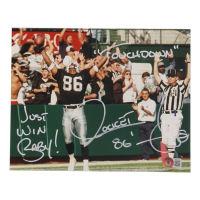 Raghib "Rocket" Ismail Signed Raiders 8x10 Photo Inscribed "Just Win Baby" & "Touchdown" (Beckett) at PristineAuction.com