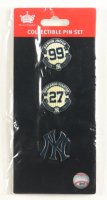Aaron Judge, Giancarlo Stanton & New York Yankees Logo Pin Set at PristineAuction.com
