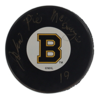 John "Pie McKenzie Signed Bruins Logo Hockey Puck (SoP) at PristineAuction.com