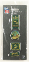 Philadelphia Eagles Super Bowl LII Logo Pin Set at PristineAuction.com