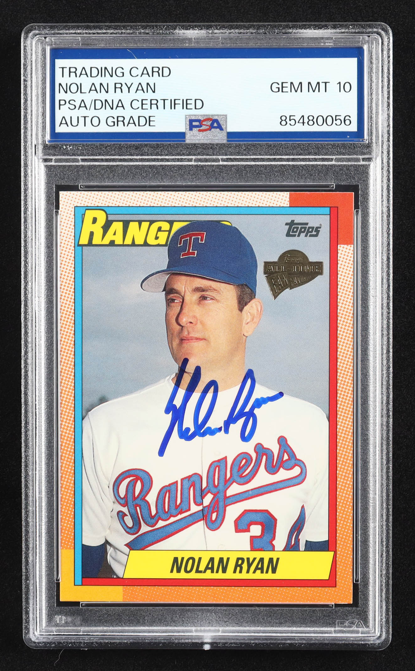 Nolan Ryan Signed 2003 Topps All-Time Fan Favorites #150 (PSA | Auto 10) at PristineAuction.com Nolan Ryan Signed 2003 Topps All-Time Fan Favorites #150 (PSA | Auto 10) at PristineAuction.com