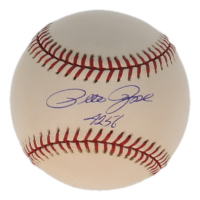 Pete Rose Signed OML Baseball Inscribed "4256" (Jackson) at PristineAuction.com