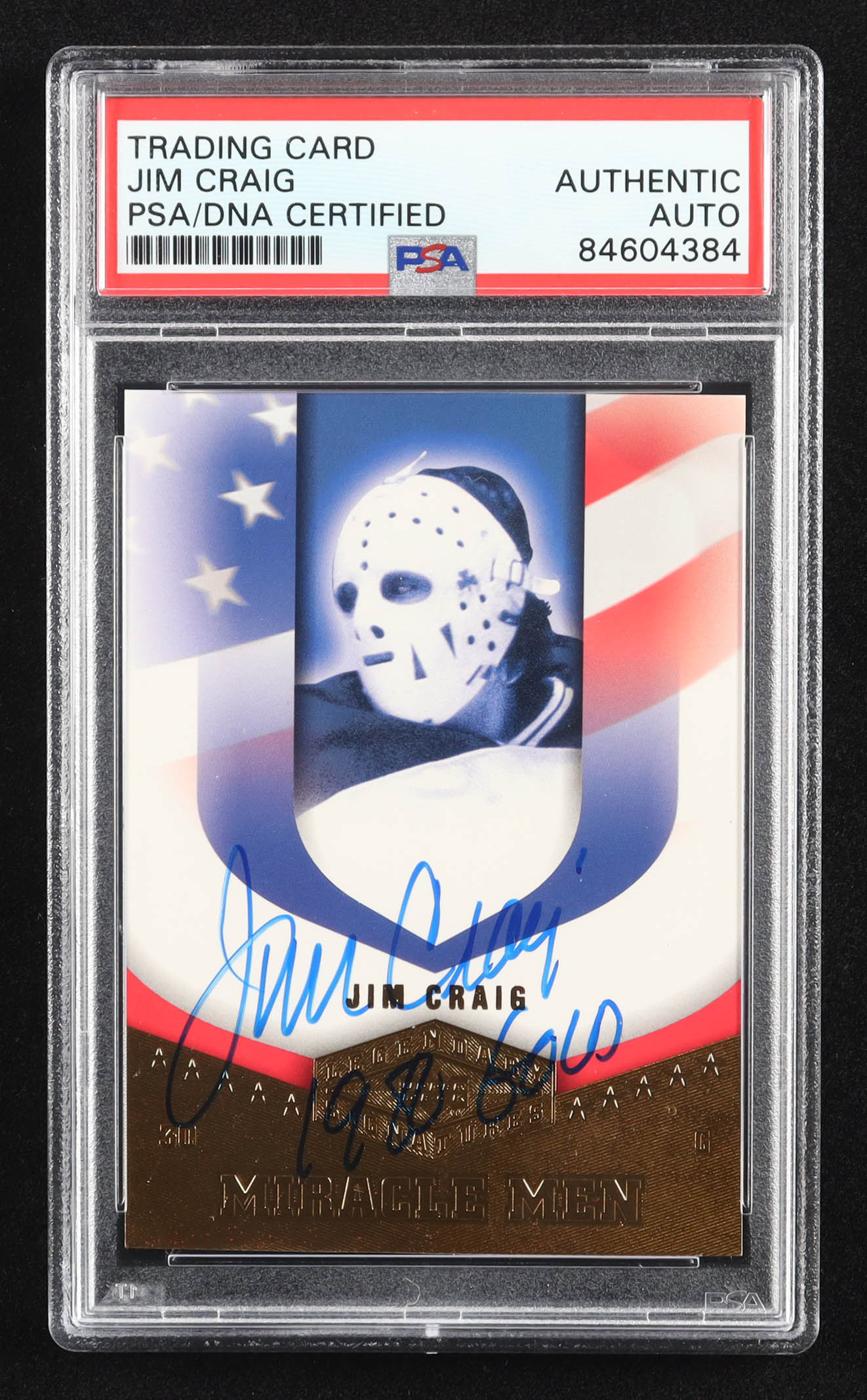 Jim Craig Signed 2004-05 UD Legendary Signatures Miracle Men #USA2 (PSA Authentic) at PristineAuction.com Jim Craig Signed 2004-05 UD Legendary Signatures Miracle Men #USA2 (PSA Authentic) at PristineAuction.com
