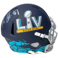 Rob Gronkowski Signed Super Bowl LV Logo Full-Size Speed Helmet (JSA) at PristineAuction.com