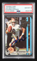 Joe Montana Signed 1990 Action Packed All-Madden #1 (PSA | Auto 10) at PristineAuction.com