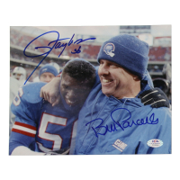 Lawrence Taylor & Bill Parcells Signed Giants 8x10 Photo (PSA) at PristineAuction.com