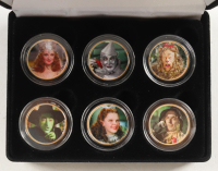 "Wizard of Oz" LE Merrick Mint 24k Gold Coin Set With (6) Colorized Coins with Original Display Case at PristineAuction.com