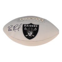 Bill Romanowski Signed Raiders Logo Football (Beckett) at PristineAuction.com