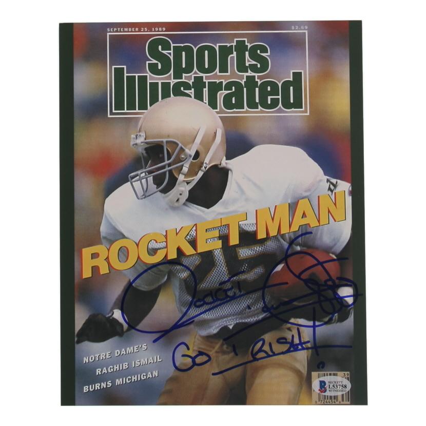 Raghib "Rocket" Ismail Signed Notre Dame Fighting Irish 8x10 Photo Inscribed "Go Irish!" (Beckett) at PristineAuction.com Raghib "Rocket" Ismail Signed Notre Dame Fighting Irish 8x10 Photo Inscribed "Go Irish!" (Beckett) at PristineAuction.com
