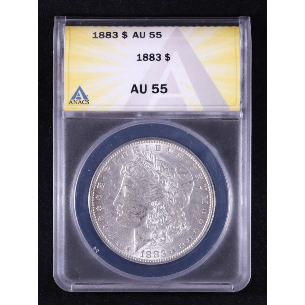 1883 Morgan Silver Dollar (ANACS AU55) at PristineAuction.com