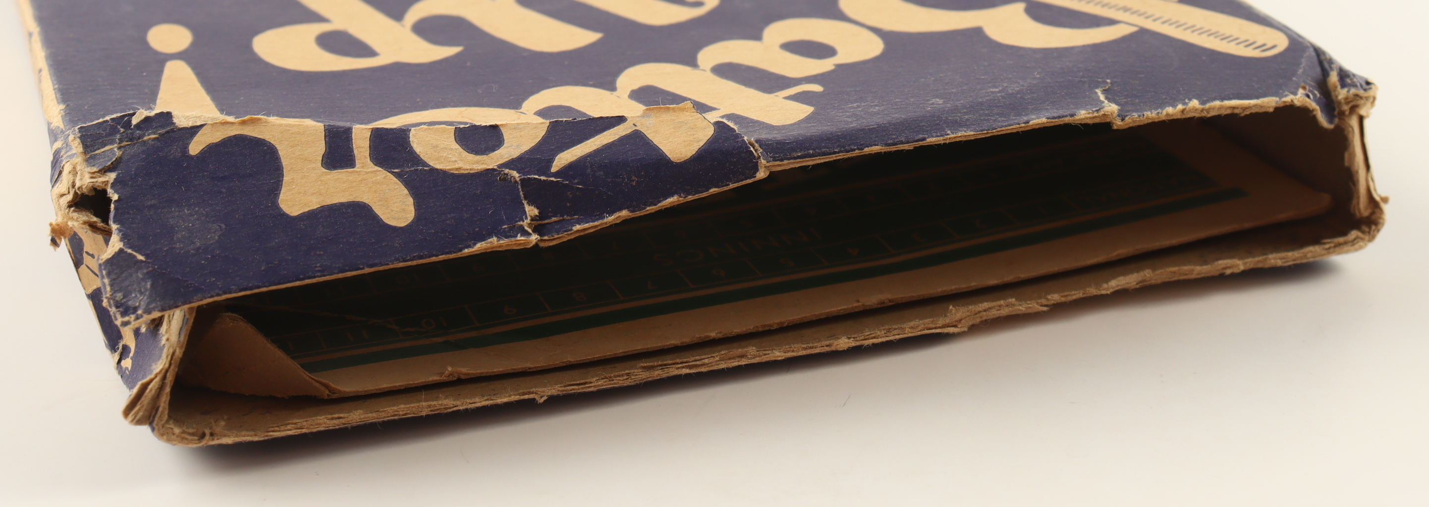 1940 Vintage Batter Up Tin Baseball Game with Original Box at PristineAuction.com 1940 Vintage Batter Up Tin Baseball Game with Original Box at PristineAuction.com