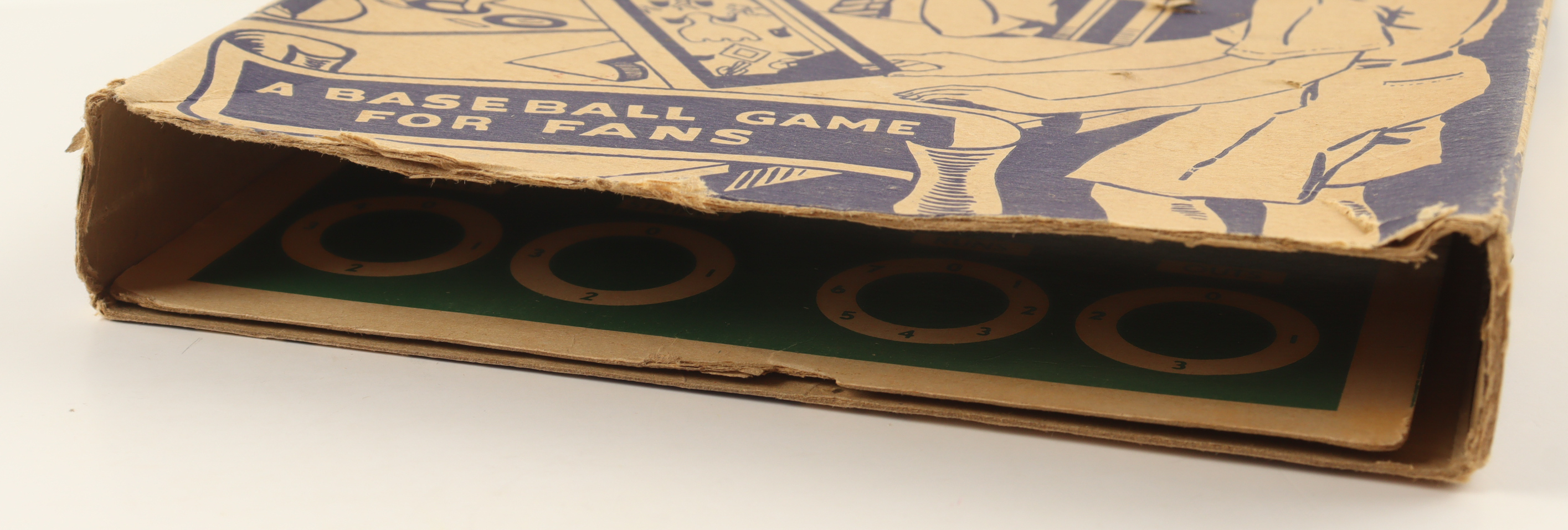 1940 Vintage Batter Up Tin Baseball Game with Original Box at PristineAuction.com 1940 Vintage Batter Up Tin Baseball Game with Original Box at PristineAuction.com