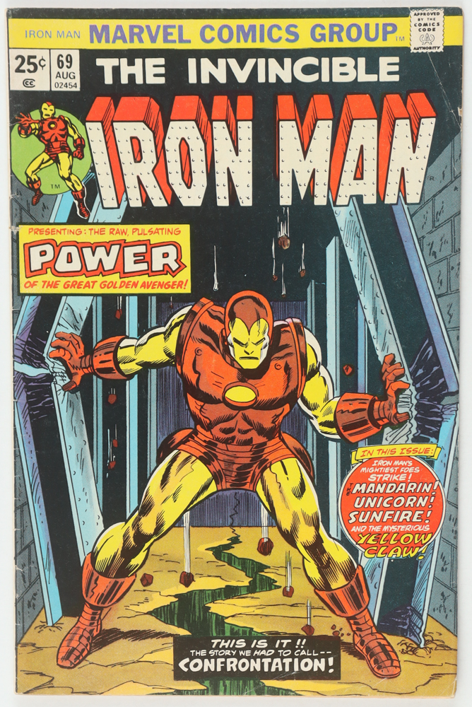 1974 "The Invincible Iron Man" Issue #69 Marvel Comic Book at PristineAuction.com 1974 "The Invincible Iron Man" Issue #69 Marvel Comic Book at PristineAuction.com