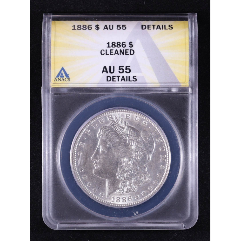 1886 Morgan Silver Dollar (ANACS AU55) at PristineAuction.com