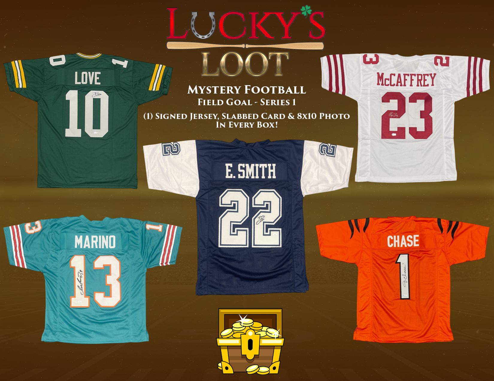 Lucky's Loot Field Goal Football Series 1 Mystery Box at PristineAuction.com Lucky's Loot Field Goal Football Series 1 Mystery Box at PristineAuction.com