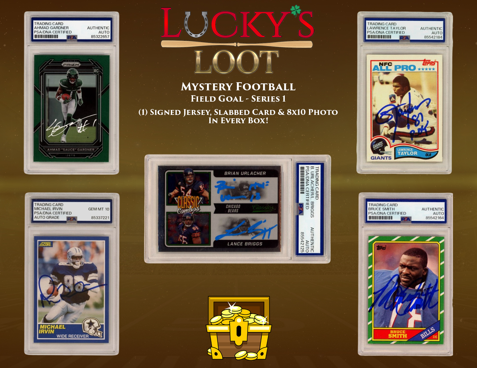 Lucky's Loot Field Goal Football Series 1 Mystery Box at PristineAuction.com Lucky's Loot Field Goal Football Series 1 Mystery Box at PristineAuction.com