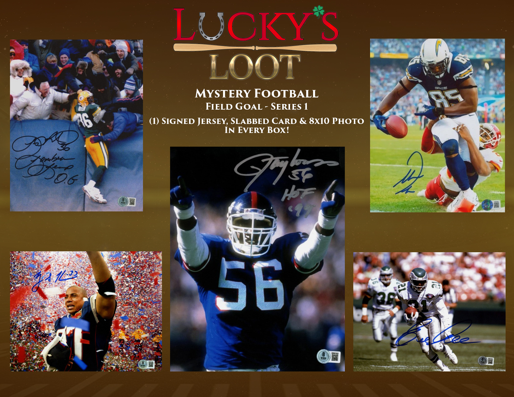 Lucky's Loot Field Goal Football Series 1 Mystery Box at PristineAuction.com Lucky's Loot Field Goal Football Series 1 Mystery Box at PristineAuction.com
