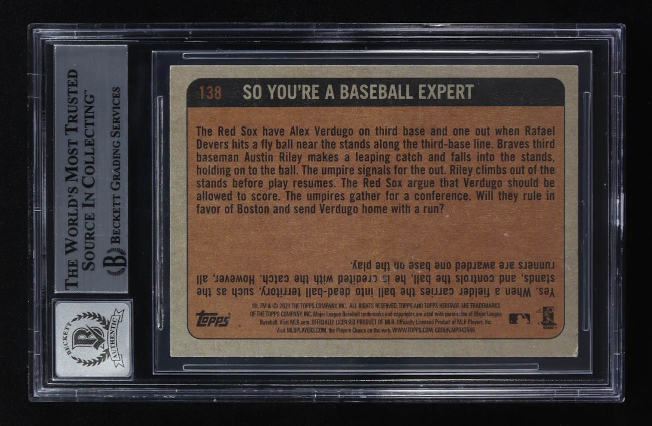 Fernando Tatis Jr. Signed 2021 Topps Heritage IA #138 (Beckett | Auto Grade BGS 10) at PristineAuction.com Fernando Tatis Jr. Signed 2021 Topps Heritage IA #138 (Beckett | Auto Grade BGS 10) at PristineAuction.com