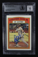 Fernando Tatis Jr. Signed 2021 Topps Heritage IA #138 (Beckett | Auto Grade BGS 10) at PristineAuction.com