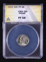 1964 Roosevelt Silver Proof 10C Dime (ANACS PF68) at PristineAuction.com