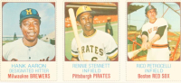 1975 Hostess Full Panel Uncut Card Sheet with Hank Aaron, Rennie Stennett & Rico Petrocelli at PristineAuction.com