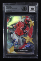 Elly De La Cruz Signed 2025 Topps Stars of MLB #SMLB13 (Beckett | Auto Grade BGS 10) at PristineAuction.com
