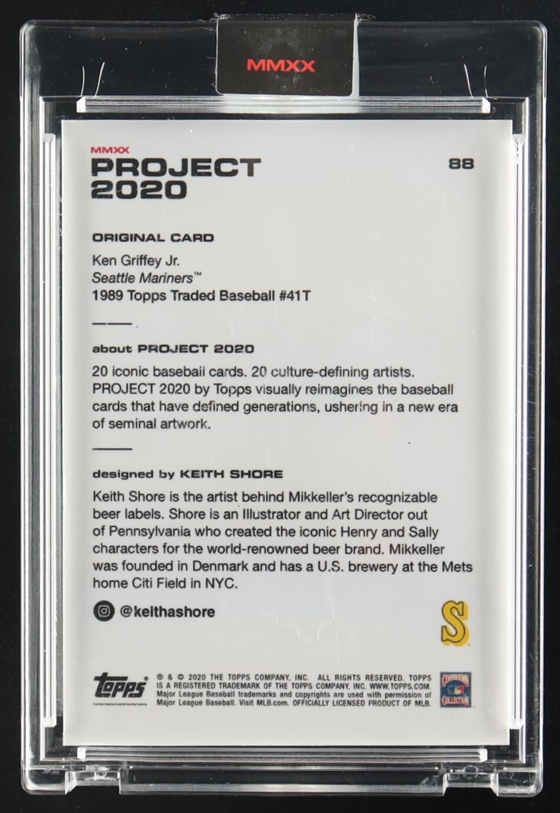 Ken Griffey Jr. Project 2020 Topps by Keith Shore 1989 Topps Traded #41T #88 at PristineAuction.com Ken Griffey Jr. Project 2020 Topps by Keith Shore 1989 Topps Traded #41T #88 at PristineAuction.com